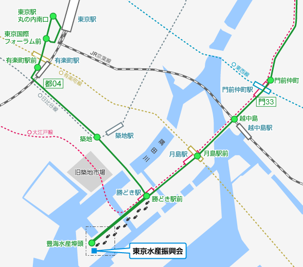 アクセスマップ 一般財団法人 東京水産振興会